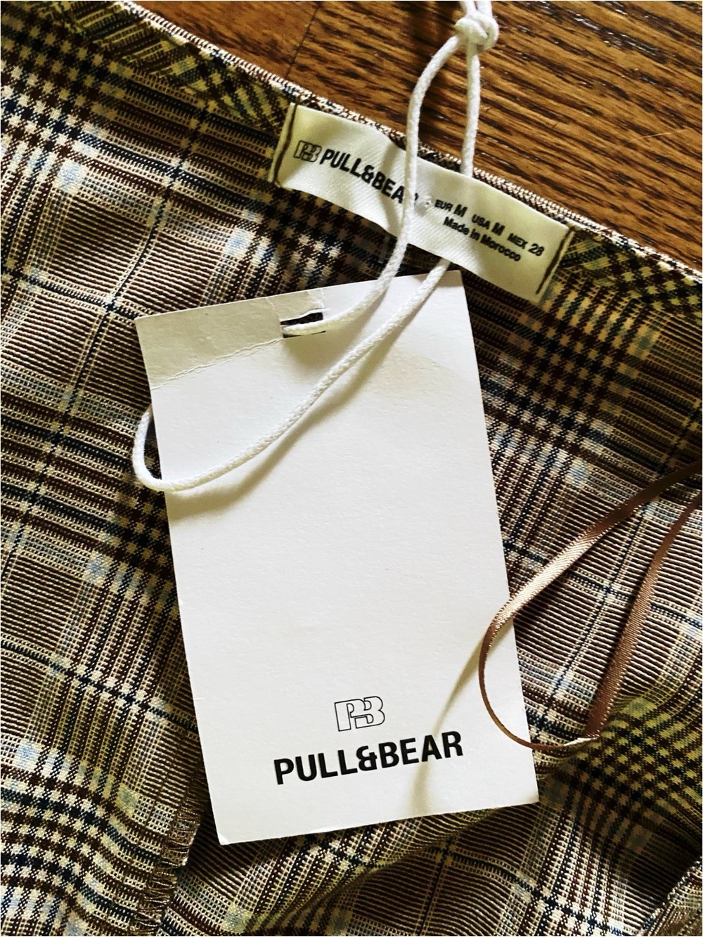PULL&BEAR Plaid Belted Mini Dress - Picture 4 of 4